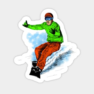 Snowboarding Sticker